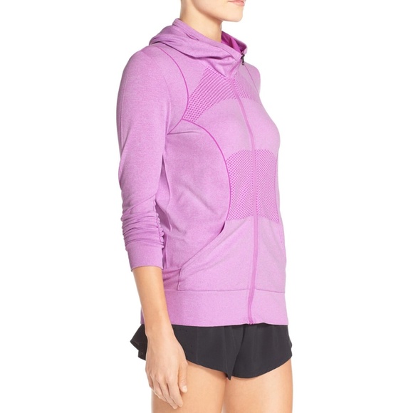 Zella Dharma Purple Hooded Athletic Jacket - Picture 7 of 7